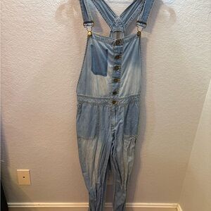 Life in Progress Light Blue Denim Overalls